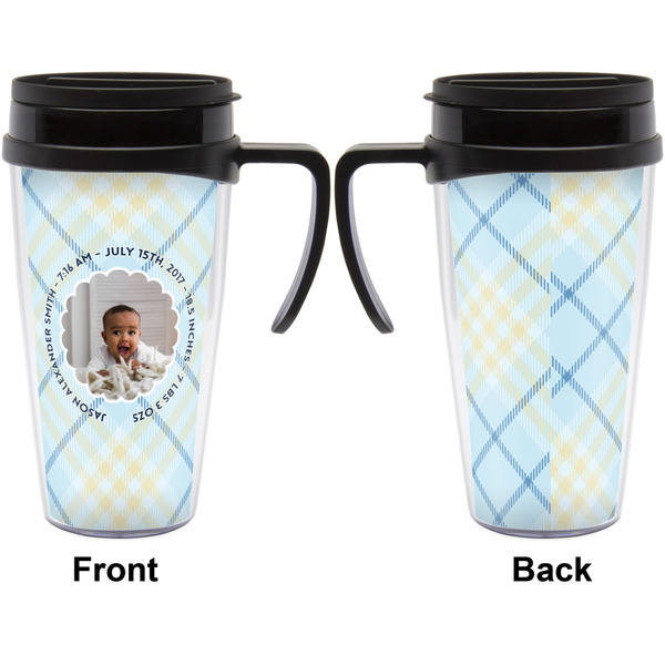 Baby Boy Photo Travel Mug with Black Handle - Approval