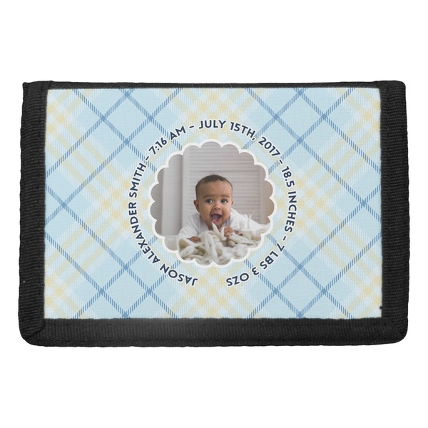 Custom Baby Boy Photo Trifold Wallet (Personalized)