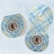 Baby Boy Photo Burp Pads - Velour - Set of 2