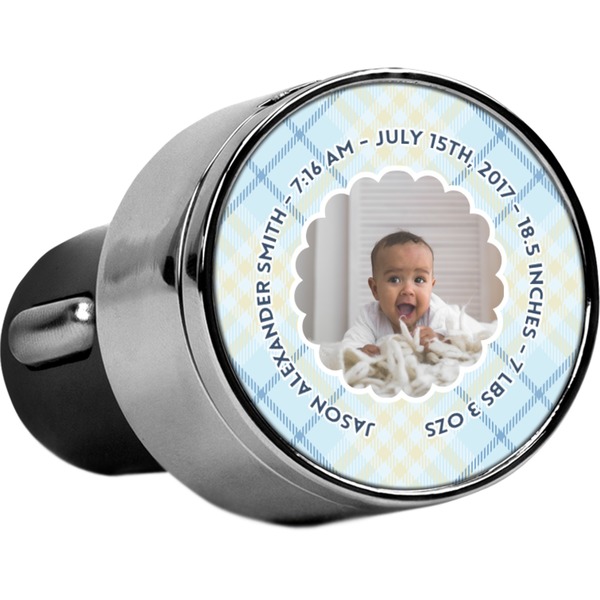 Custom Baby Boy Photo USB Car Charger (Personalized)