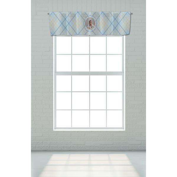 Baby Boy Photo Valance - On window