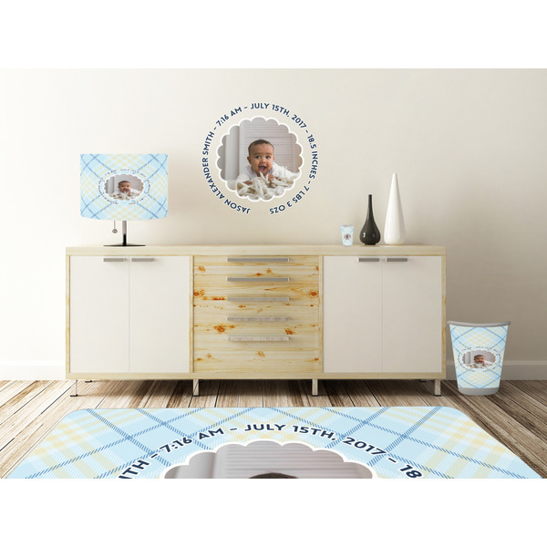 Baby Boy Photo Wall Graphic Decal Wooden Desk