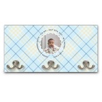 Baby Boy Photo Wall Mounted Coat Rack (Personalized)