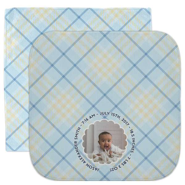 Custom Baby Boy Photo Facecloth / Wash Cloth (Personalized)