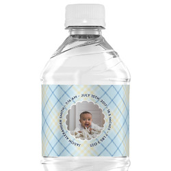 Baby Boy Photo Water Bottle Labels - Custom Sized
