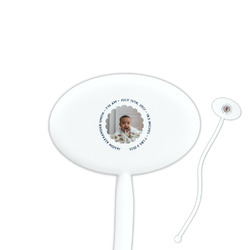 Baby Boy Photo Oval Plastic Stir Sticks