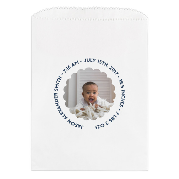Custom Baby Boy Photo Treat Bag