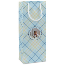 Baby Boy Photo Wine Gift Bags