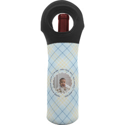 Baby Boy Photo Wine Tote Bag (Personalized)