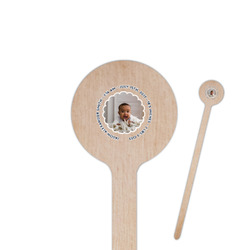 Baby Boy Photo Round Wooden Stir Sticks