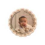 Baby Boy Photo Genuine Maple or Cherry Wood Sticker (Personalized)