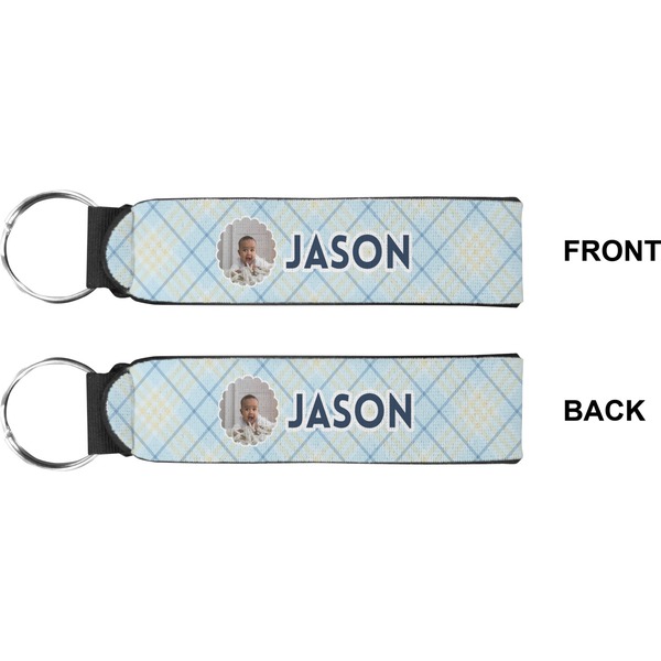 Baby Boy Photo Wristlet (Front + Back)