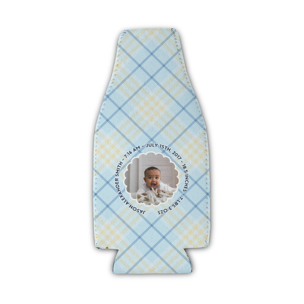 Custom Baby Boy Photo Zipper Bottle Cooler