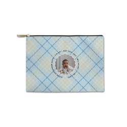 Baby Boy Photo Zipper Pouch - Small - 8.5"x6" (Personalized)
