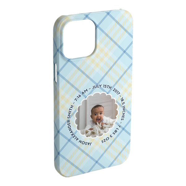 Custom Baby Boy Photo iPhone Case - Plastic