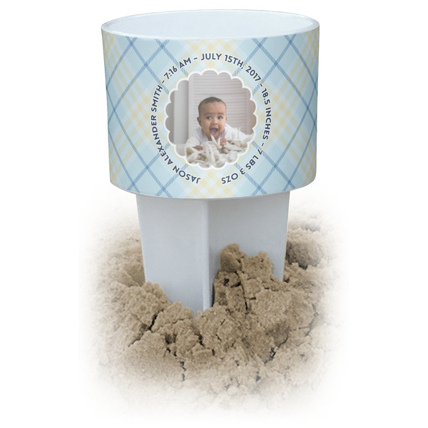 Custom Baby Boy Photo Beach Spiker Drink Holder (Personalized)