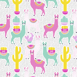 Llamas Fabric by the Yard