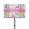 Llamas 12" Drum Lampshade - ON STAND (Fabric)