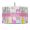 Llamas 12" Drum Pendant Lamp - Fabric (Personalized)