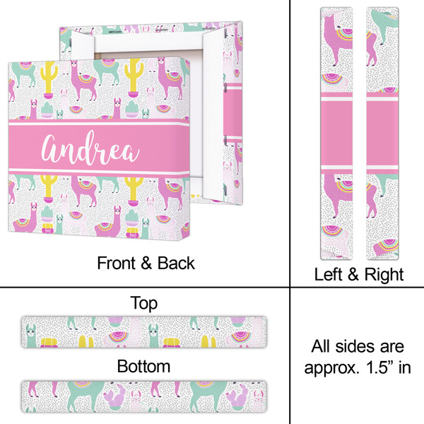 Llamas 12x12 - Canvas Print - Approval