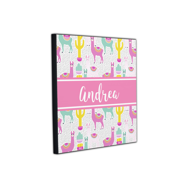 Llamas 12x12 Wood Print - Angle View