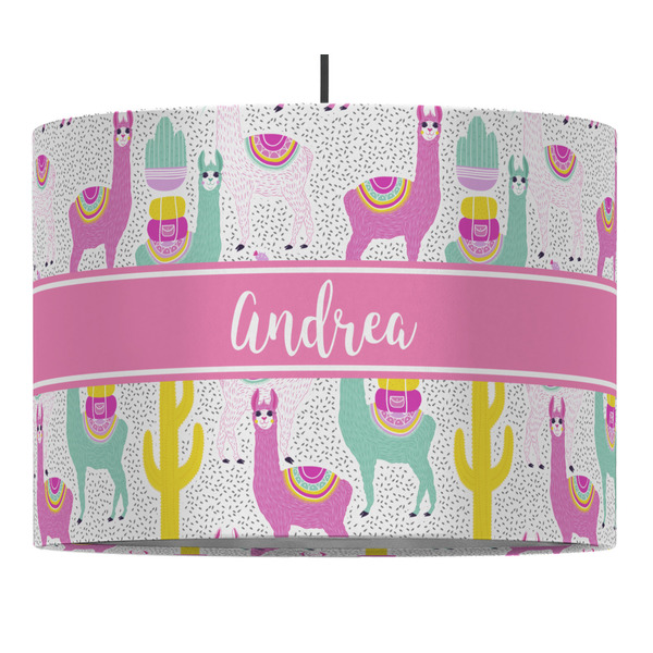 Custom Llamas Drum Pendant Lamp (Personalized)