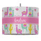 Llamas Drum Pendant Lamp (Personalized)