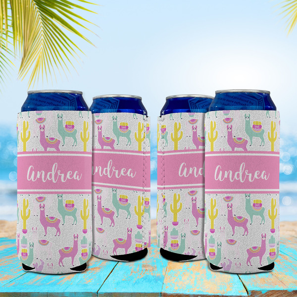 Llamas 16oz Can Sleeve - Set of 4 - LIFESTYLE