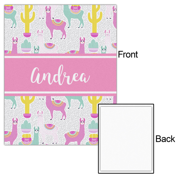 Llamas 16x20 - Matte Poster - Front & Back