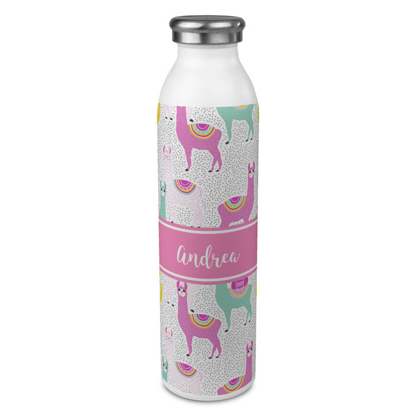 Custom Llamas 20oz Stainless Steel Water Bottle - Full Print (Personalized)
