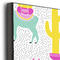 Llamas 20x24 Wood Print - Closeup