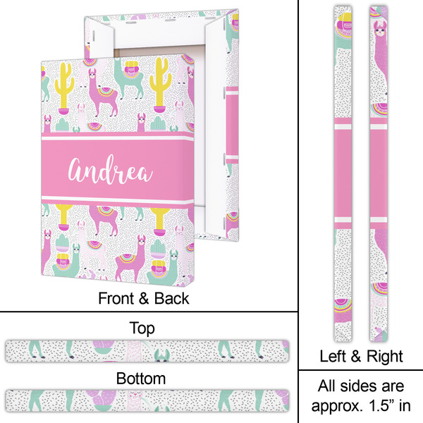 Llamas 20x30 - Canvas Print - Approval