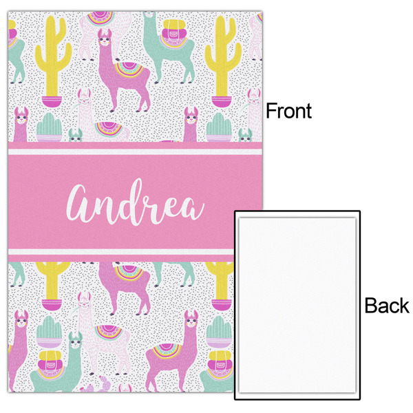 Llamas 20x30 - Matte Poster - Front & Back