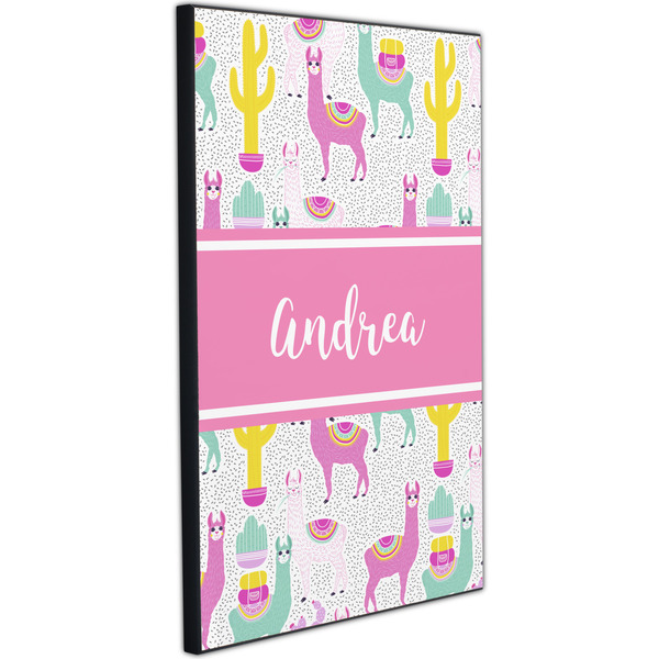 Llamas 20x30 Wood Print - Angle View