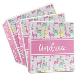 Llamas 3-Ring Binder (Personalized)