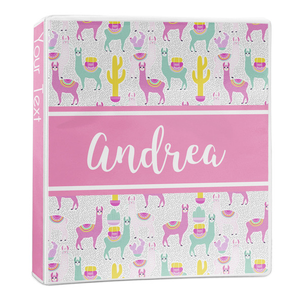 Custom Llamas 3-Ring Binder - 1 inch (Personalized)