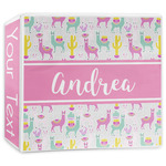 Llamas 3-Ring Binder - 3 inch (Personalized)