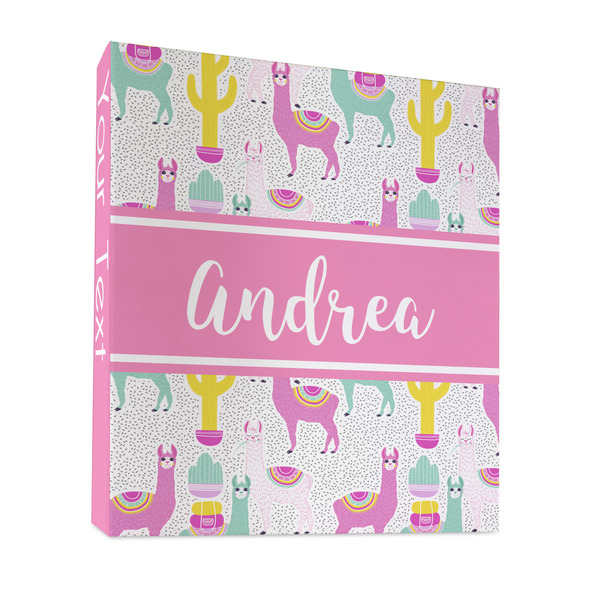 Custom Llamas 3 Ring Binder - Full Wrap - 1" (Personalized)