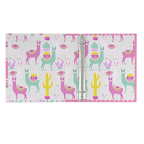 Llamas 3 Ring Binders - Full Wrap - 1" - OPEN INSIDE
