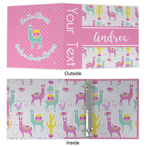 Llamas 3 Ring Binders - Full Wrap - 2" - APPROVAL