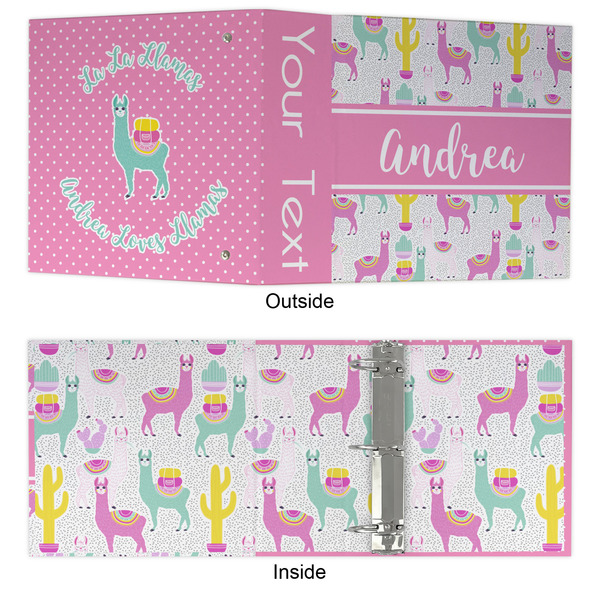 Llamas 3 Ring Binders - Full Wrap - 3" - APPROVAL
