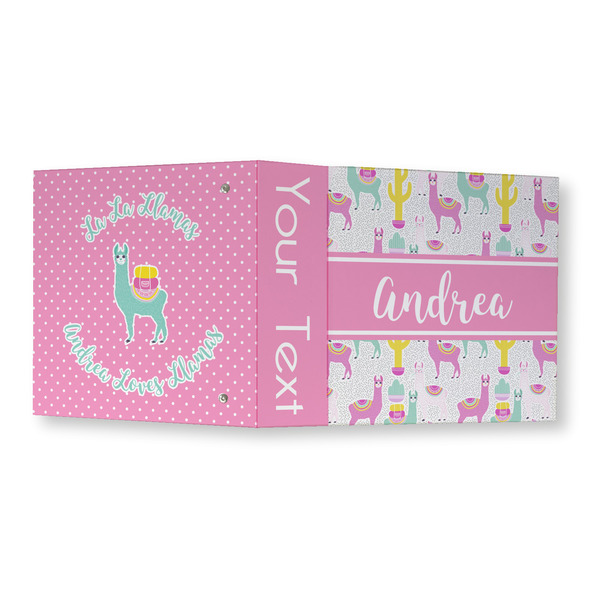 Llamas 3 Ring Binders - Full Wrap - 3" - OPEN OUTSIDE