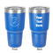 Llamas 30 oz Stainless Steel Ringneck Tumbler - Blue - Double Sided - Front & Back