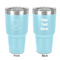 Llamas 30 oz Stainless Steel Ringneck Tumbler - Teal - Double Sided - Front & Back