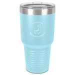 Llamas 30 oz Stainless Steel Tumbler - Teal - Single-Sided (Personalized)