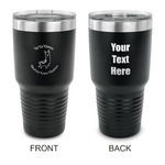 Llamas 30 oz Stainless Steel Tumbler - Black - Double Sided (Personalized)
