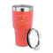 Llamas 30 oz Stainless Steel Ringneck Tumblers - Coral - LID OFF