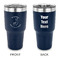 Llamas 30 oz Stainless Steel Ringneck Tumblers - Navy - Double Sided - APPROVAL