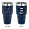 Llamas 30 oz Stainless Steel Tumbler - Navy - Double Sided (Personalized)