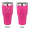 Llamas 30 oz Stainless Steel Ringneck Tumblers - Pink - Single Sided - APPROVAL
